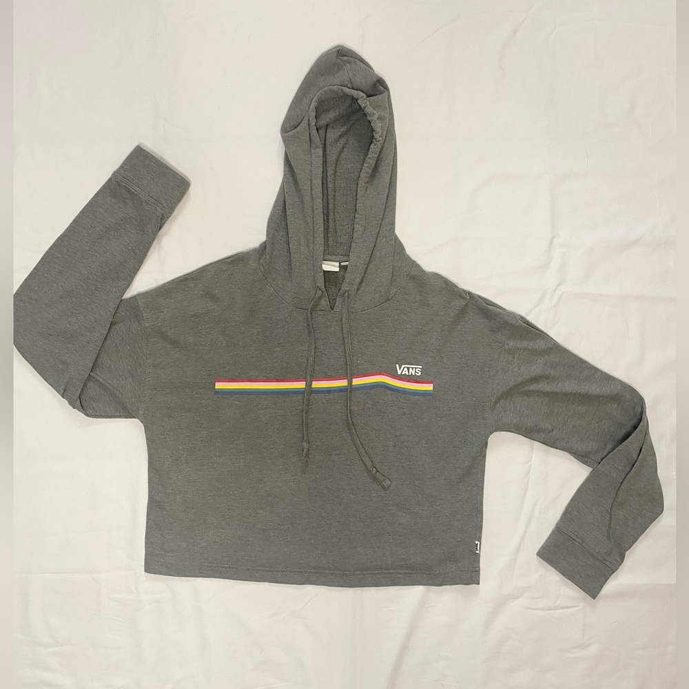 Retro Vans Cropped Hoodie 🌈